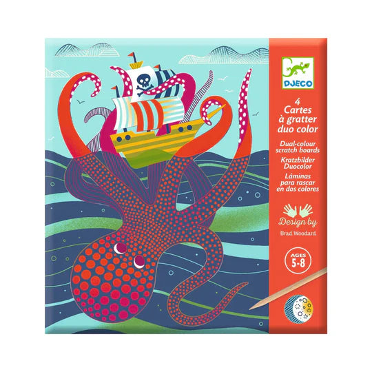 Topsy-Turvy Art Scratch Cards