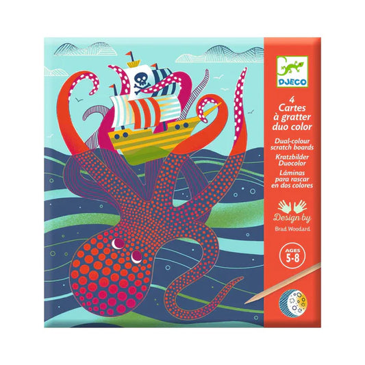 Topsy-Turvy Art Scratch Cards
