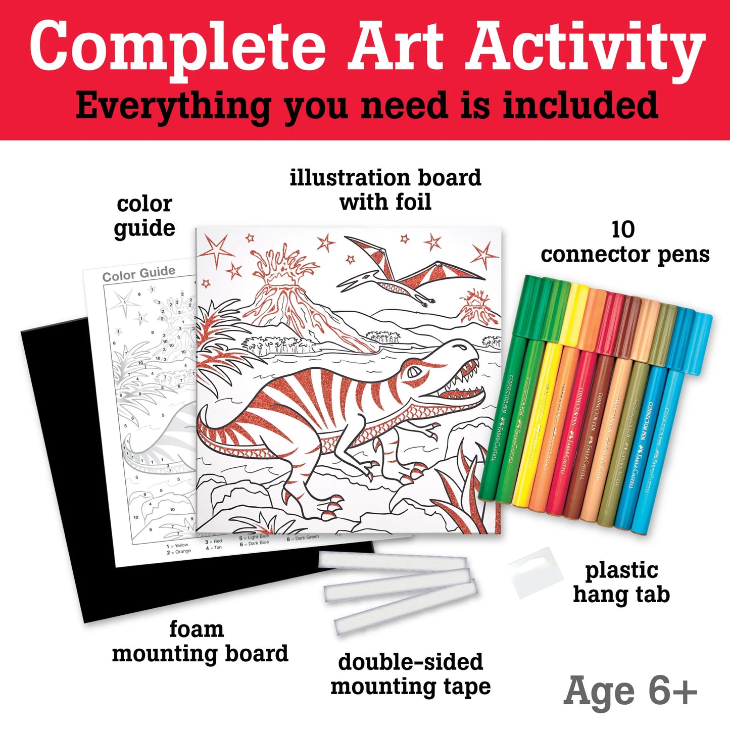 Color By Number - T-Rex Foil Fun