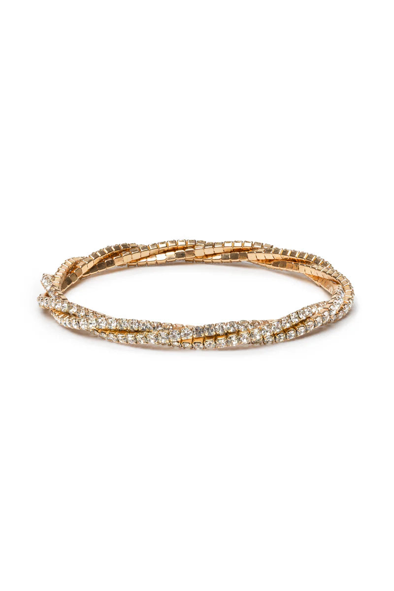 Diamante Twist Bracelets