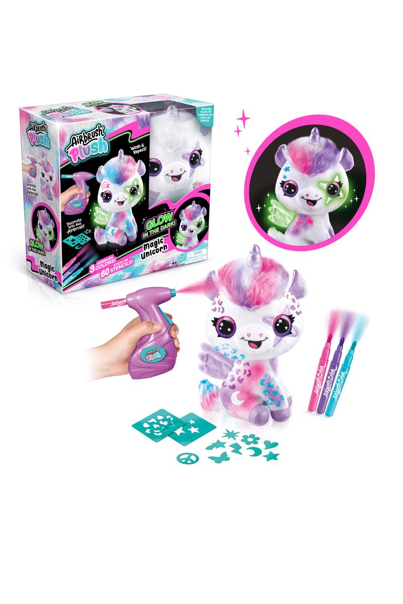 Airbrush Plush Glow In The Dark Unicorn
