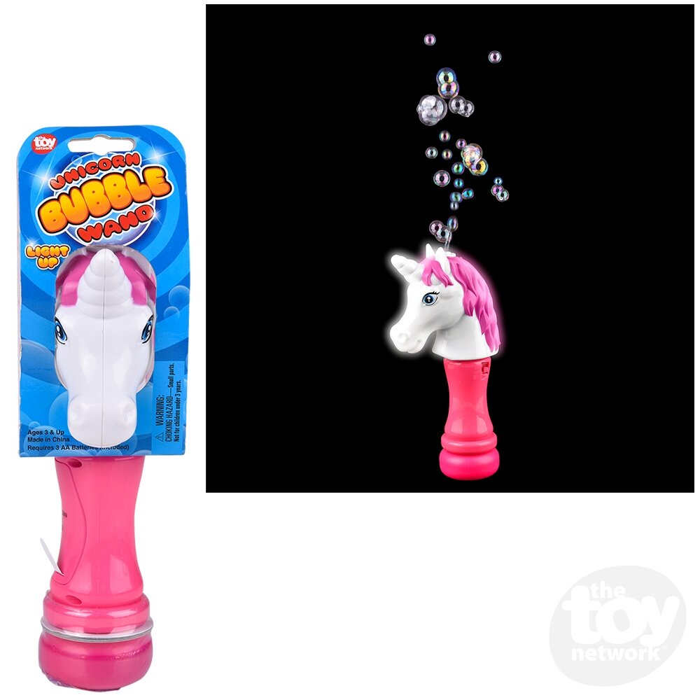 Unicorn Light-Up Bubble Wand