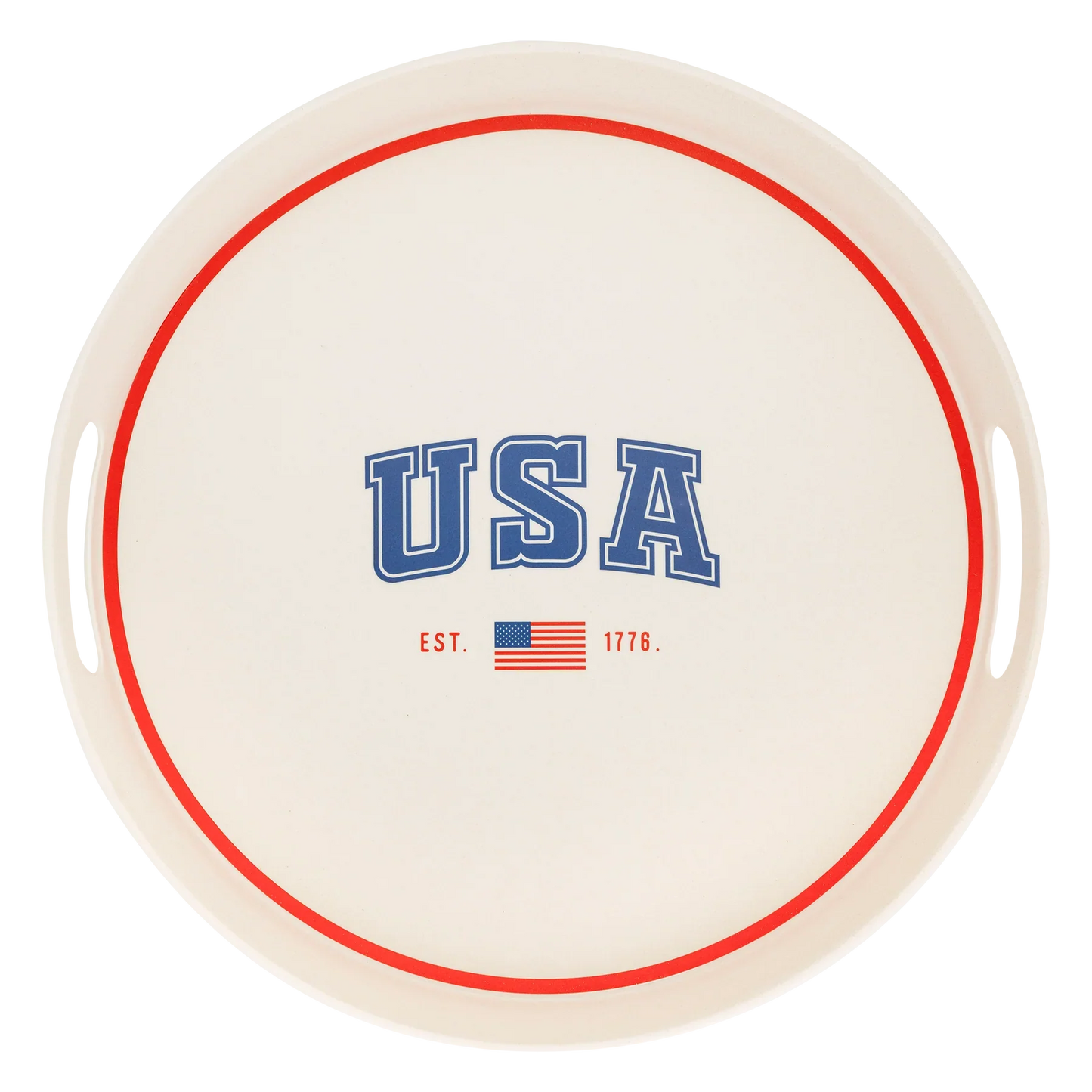 USA Round Serving Tray