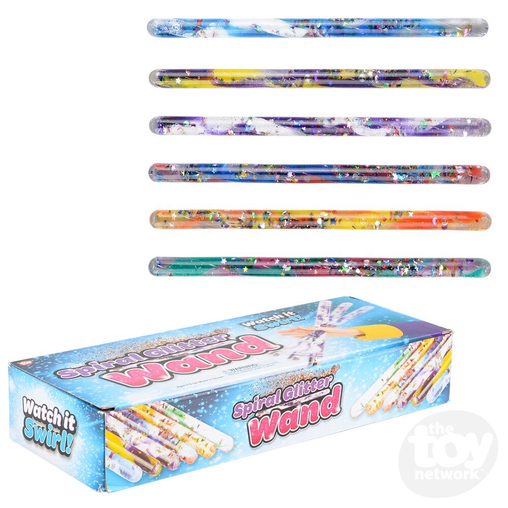 Jumbo Spiral Glitter Wand