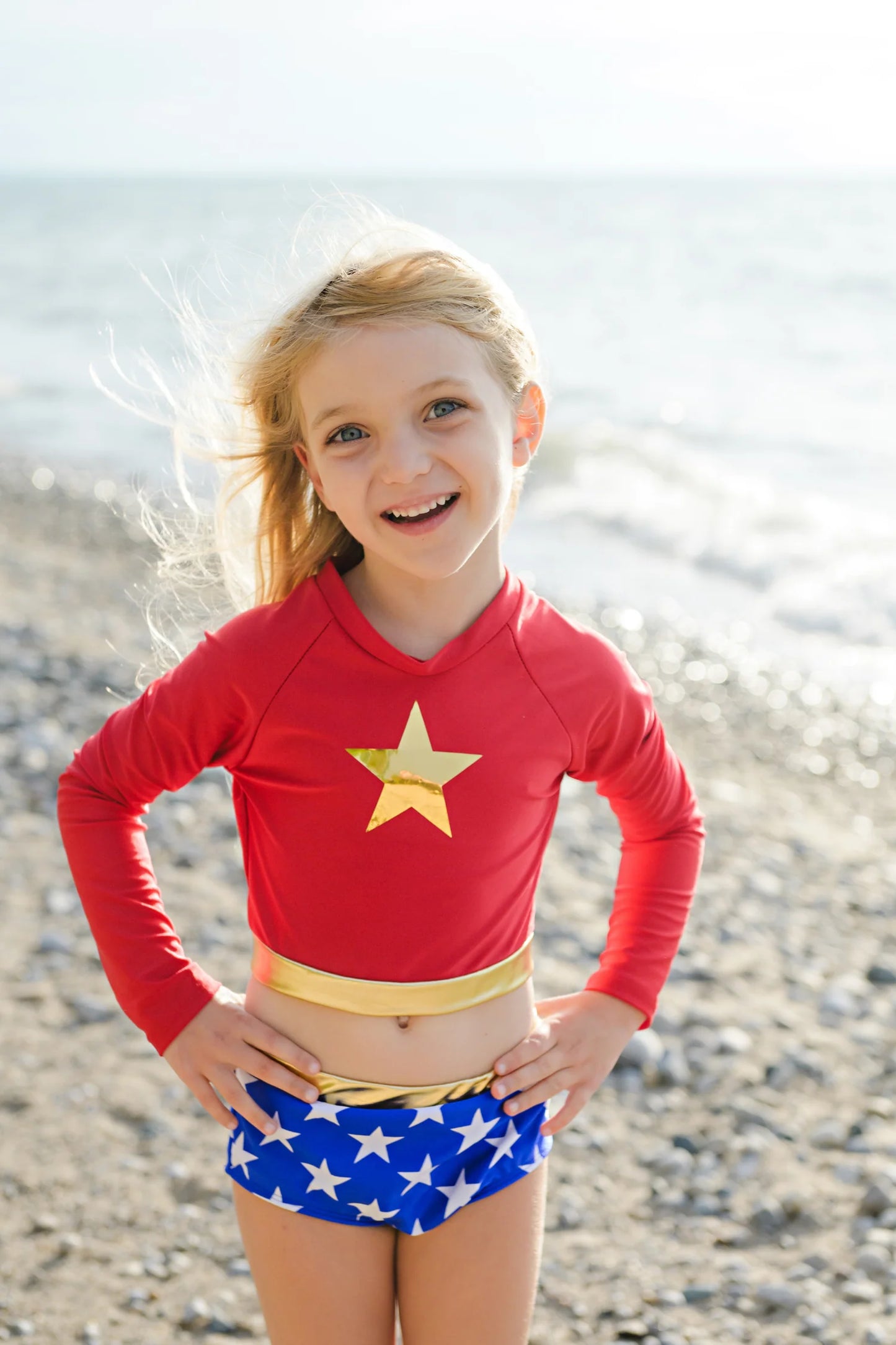 Wonder Girl Swimsuit, Two-Piece Size 5-6