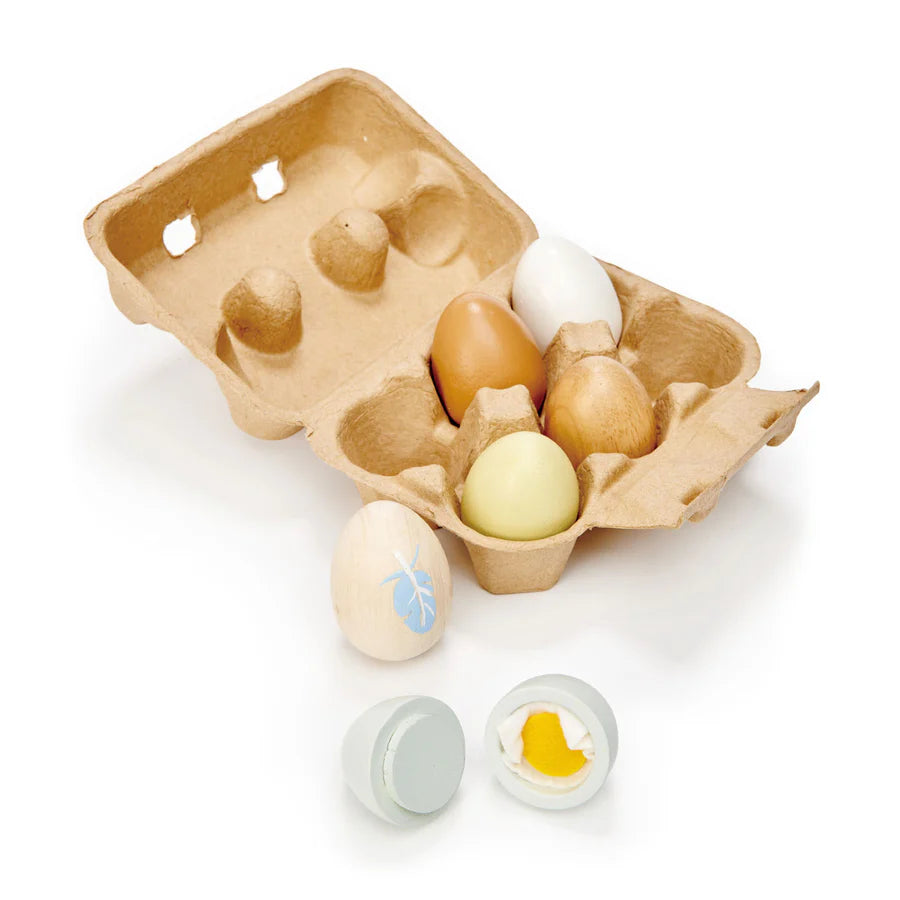 Wooden Eggs Set