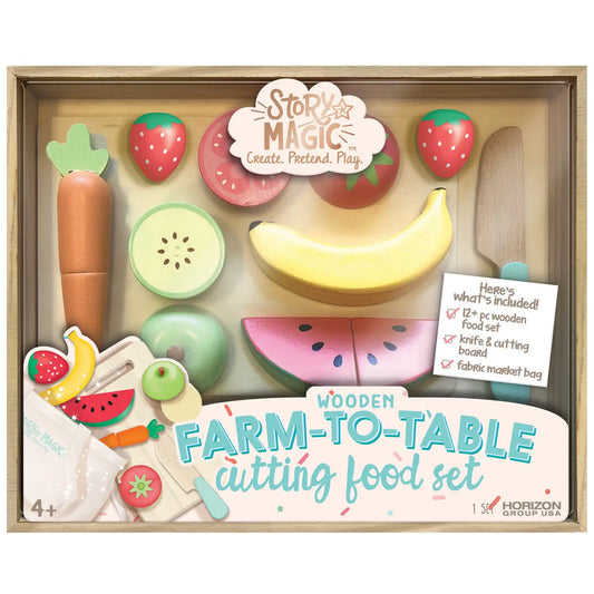 Wooden Cutting Food Playset