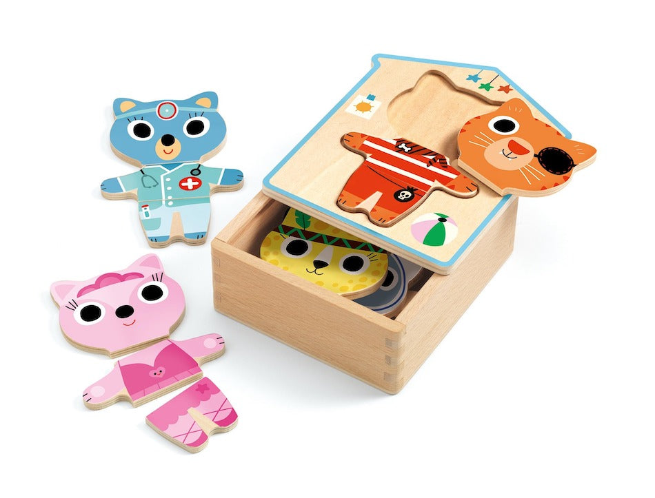 Dress-up Mix Wooden Puzzle