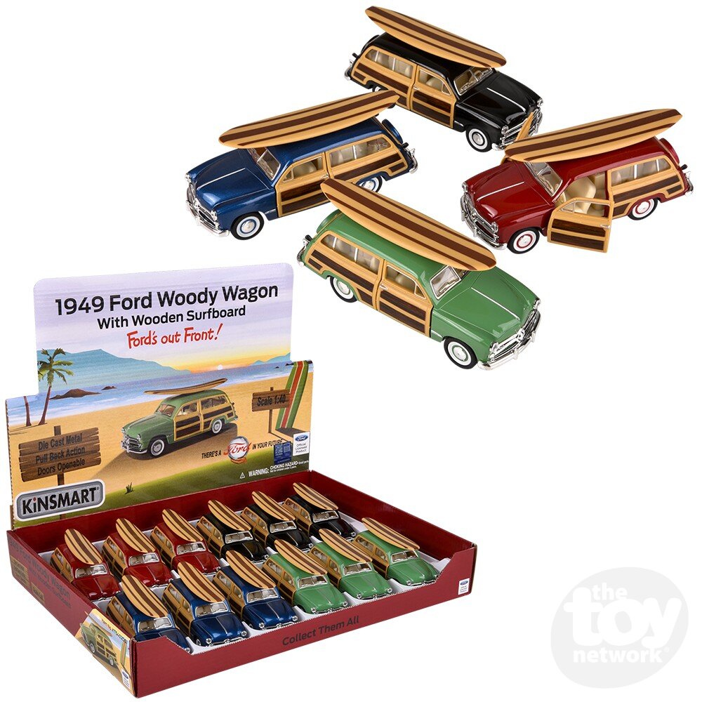 Die-Cast Pull Back Ford Woody Wagon