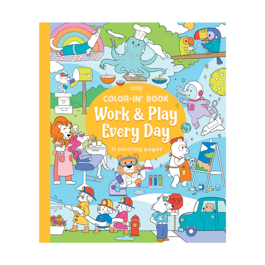 Work and Play Every Day Coloring Book