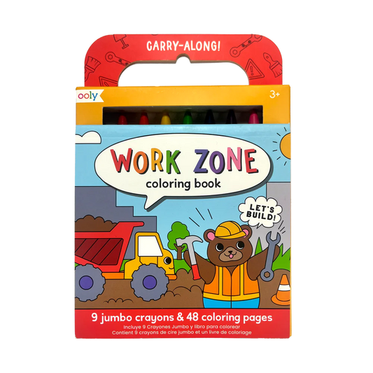 Coloring Book and Crayon Set - Work Zone