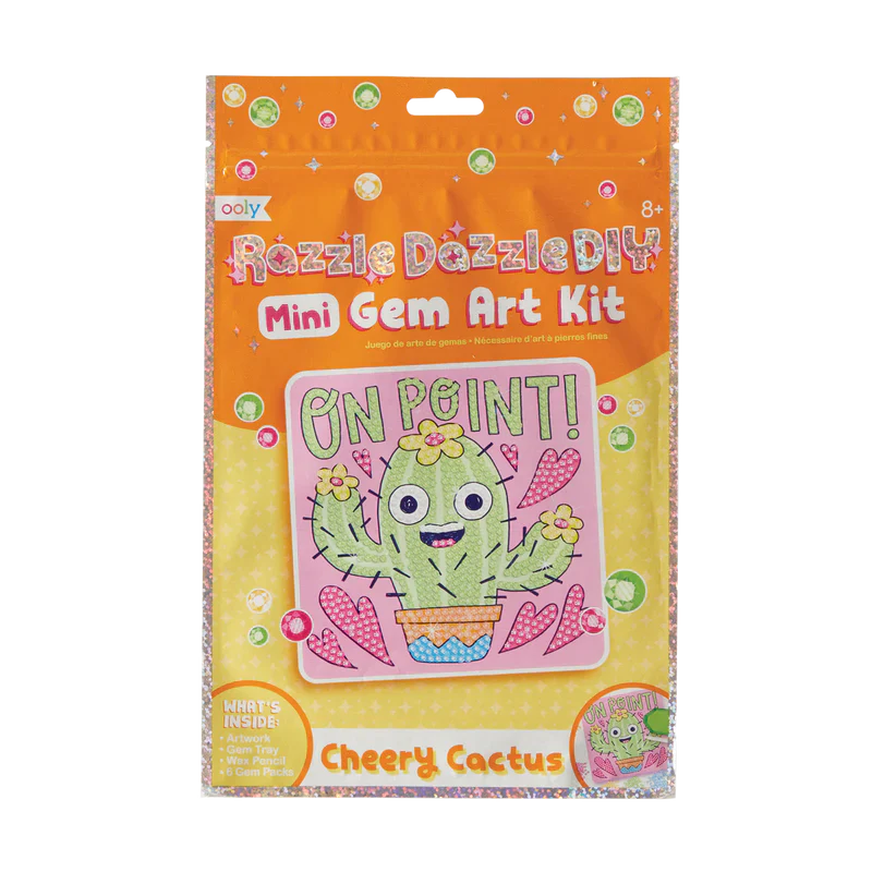 Razzle Dazzle D.I.Y. Mini Gem Art Kit: Cheery Cact