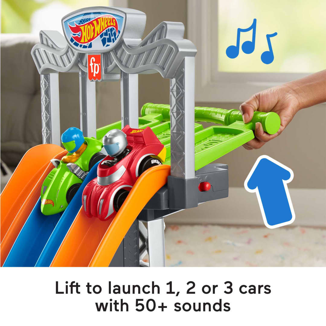 Hot Wheels Racing Loops Tower Track Playset By Little People