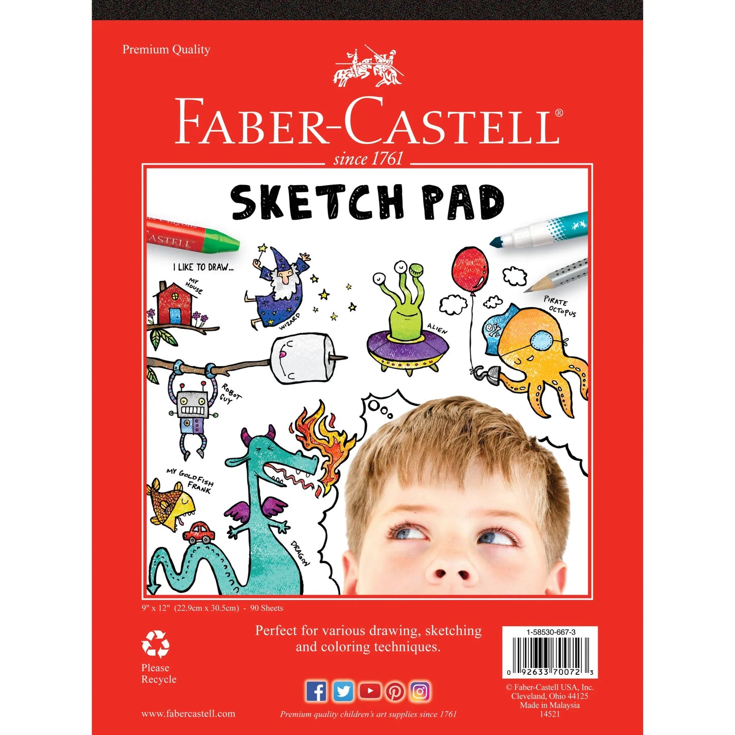 Faber Castell Sketch Pad 9" x 12"