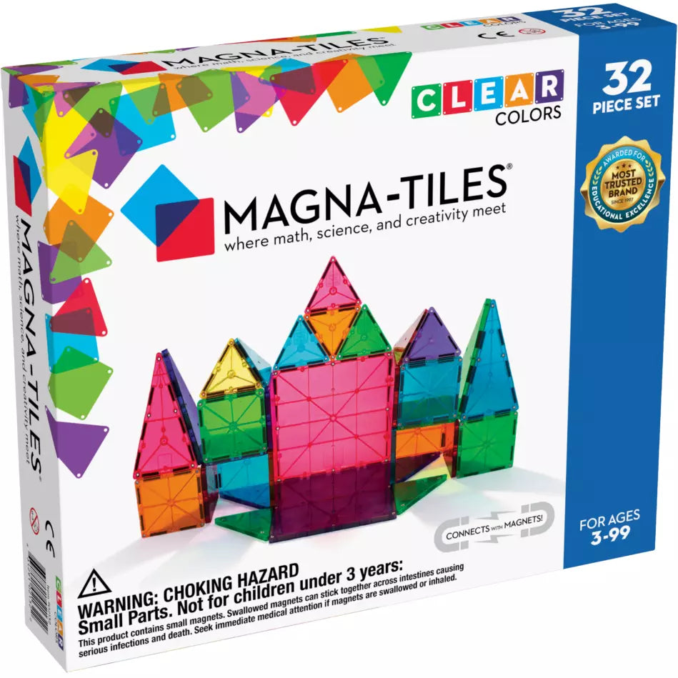 Magna Tiles Clear Colors 32pc