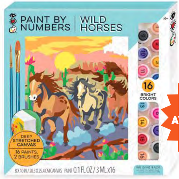 Paint By Numbers Wild Horses