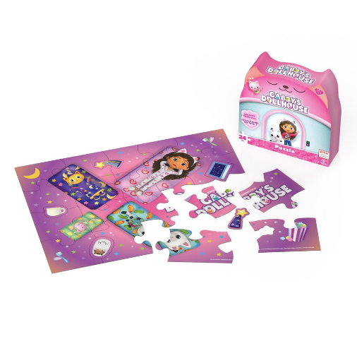 Gabby`s Dollhouse, 24-Piece Jigsaw Puzzle