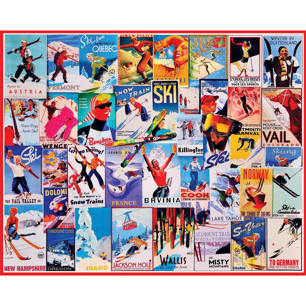 Ski Posters Puzzle 1000pc