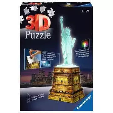 Statue of Liberty - Night Edition 3D 108 pc Puzzle