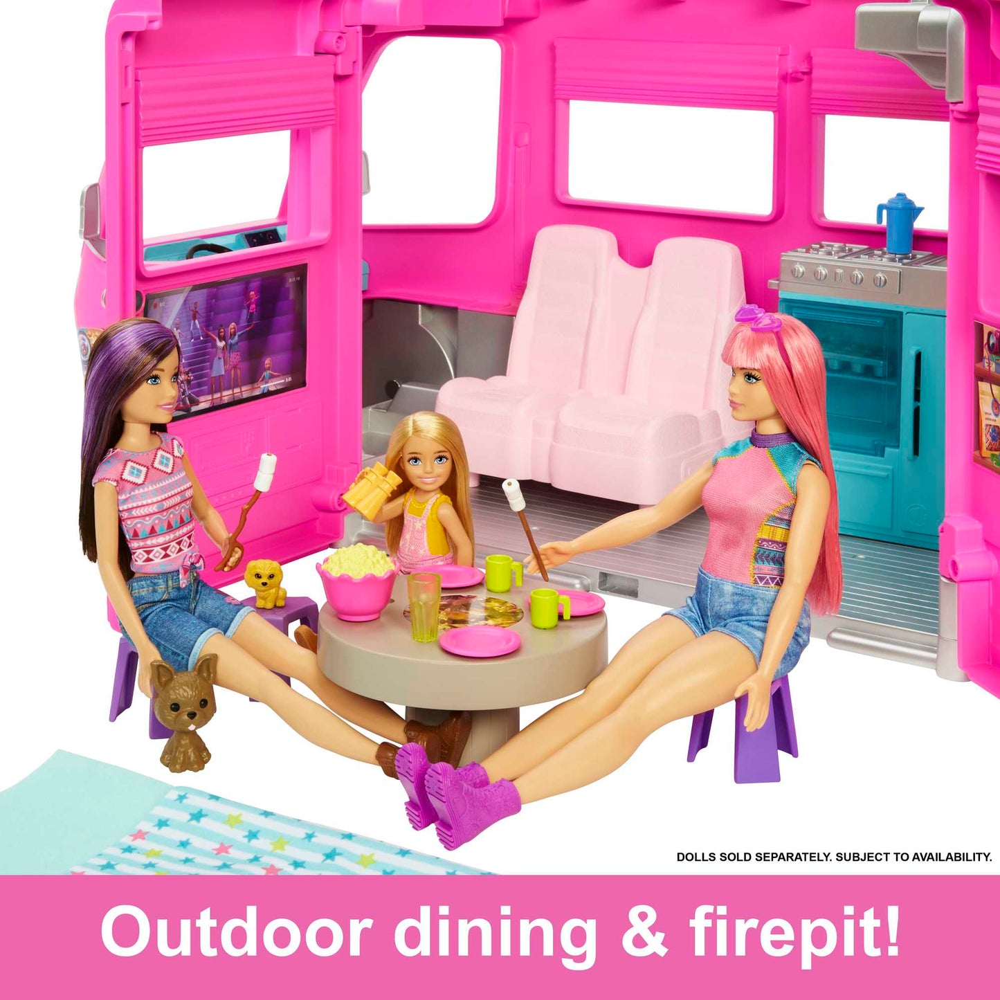 Barbie Dreamcamper Toy Playset With Pool