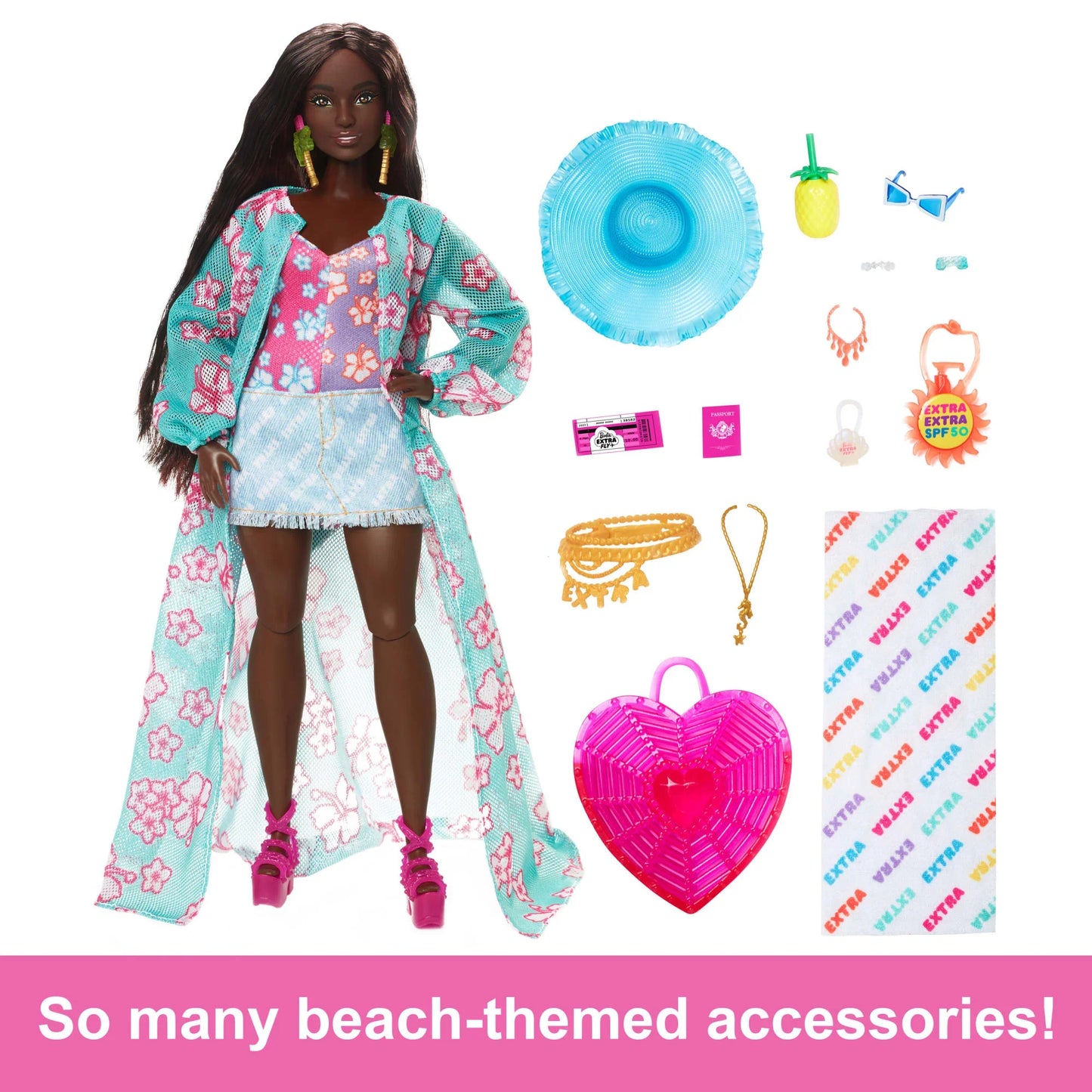 Travel Barbie Doll With Beach Fashion