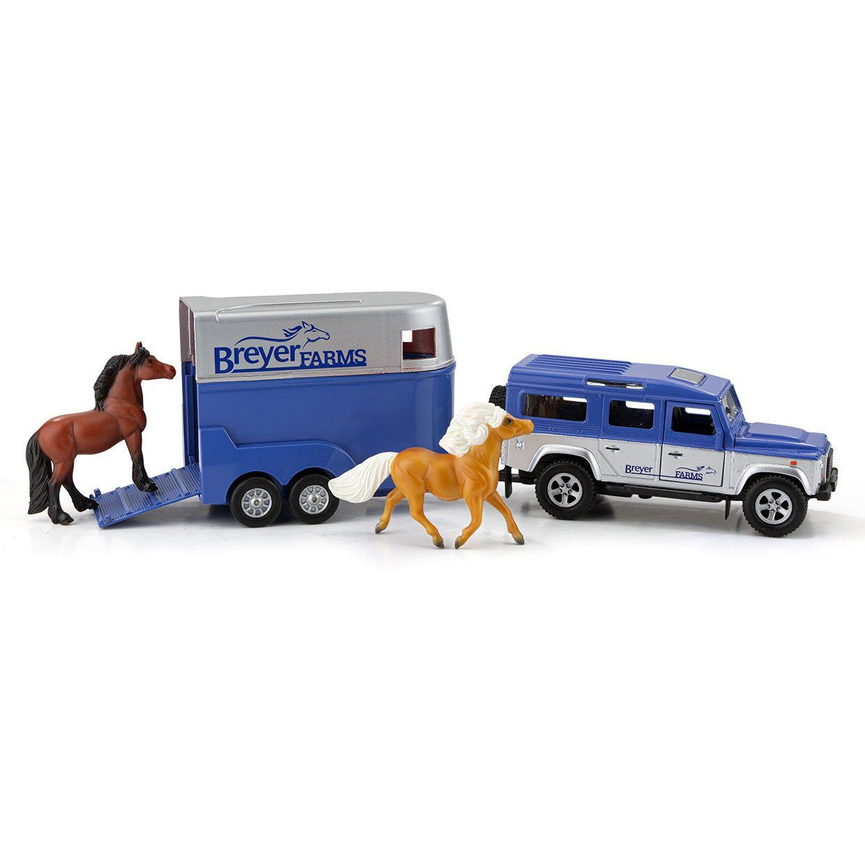 Breyer Farms Land Rover and Tag-A-Long Trailer