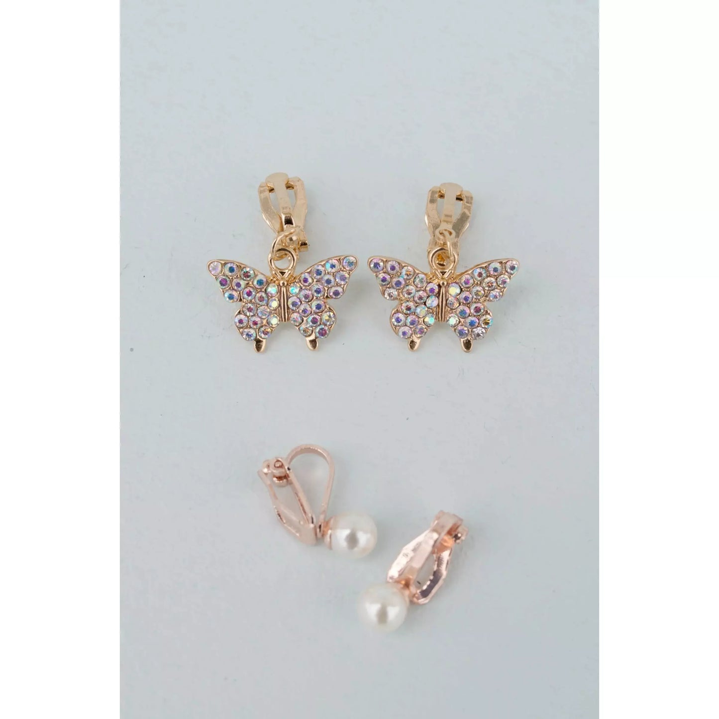 Butterfly Clip On Earrings