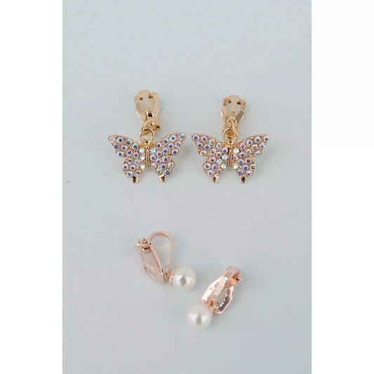 Butterfly Clip On Earrings