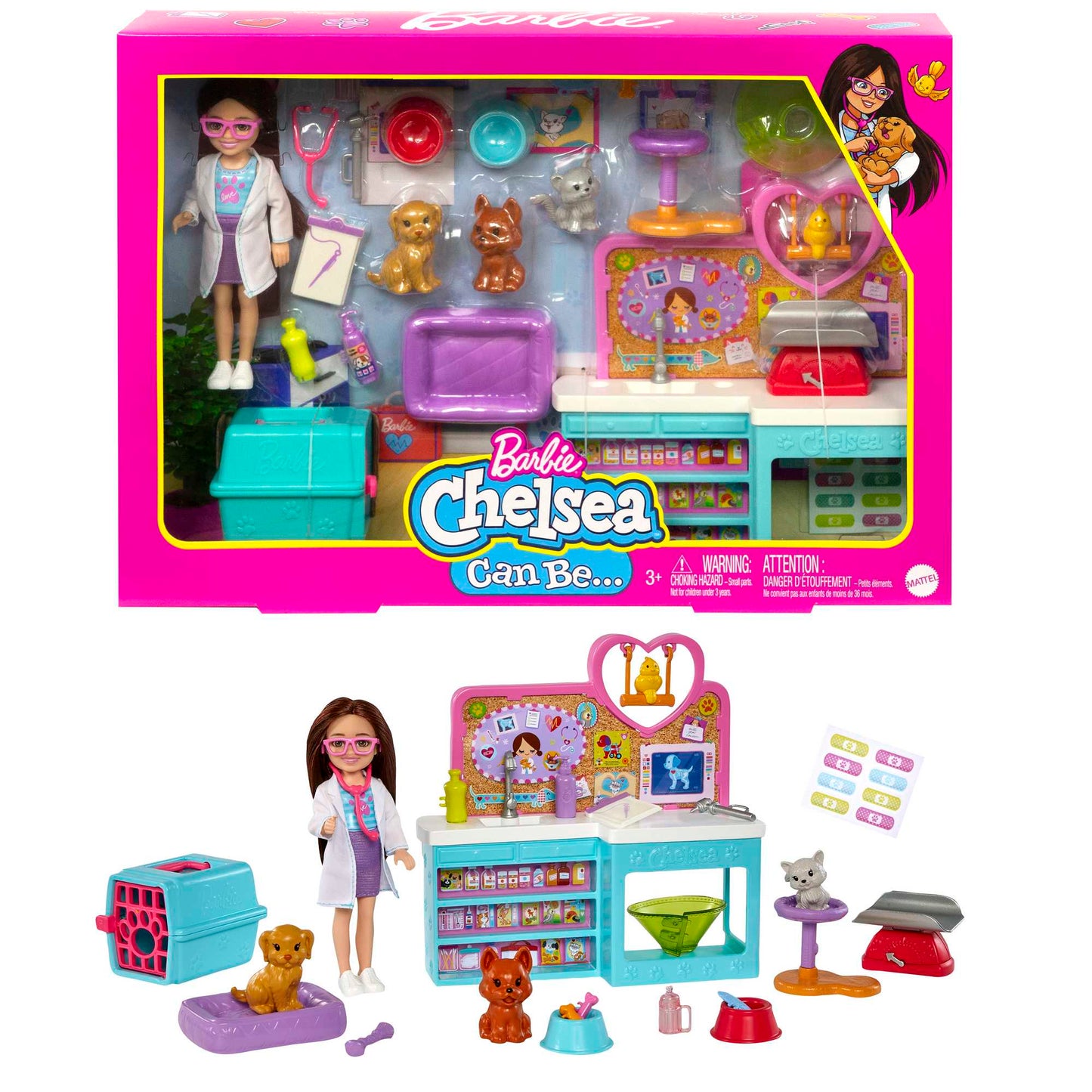 Barbie Doll Chelsea Pet Vet Playset