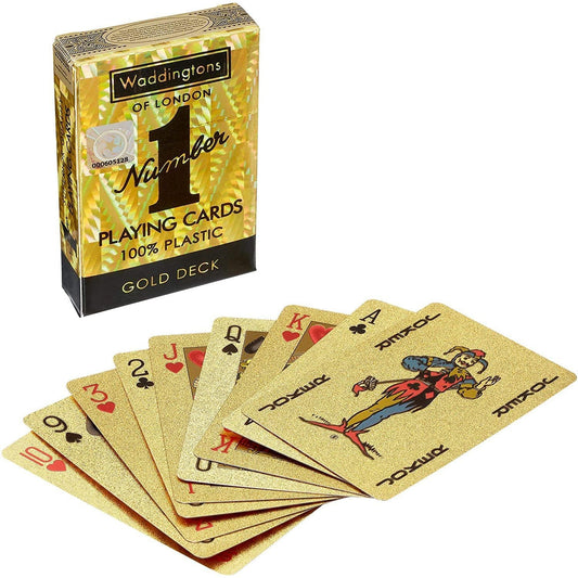 Waddingtons #1 Playing Cards Gold