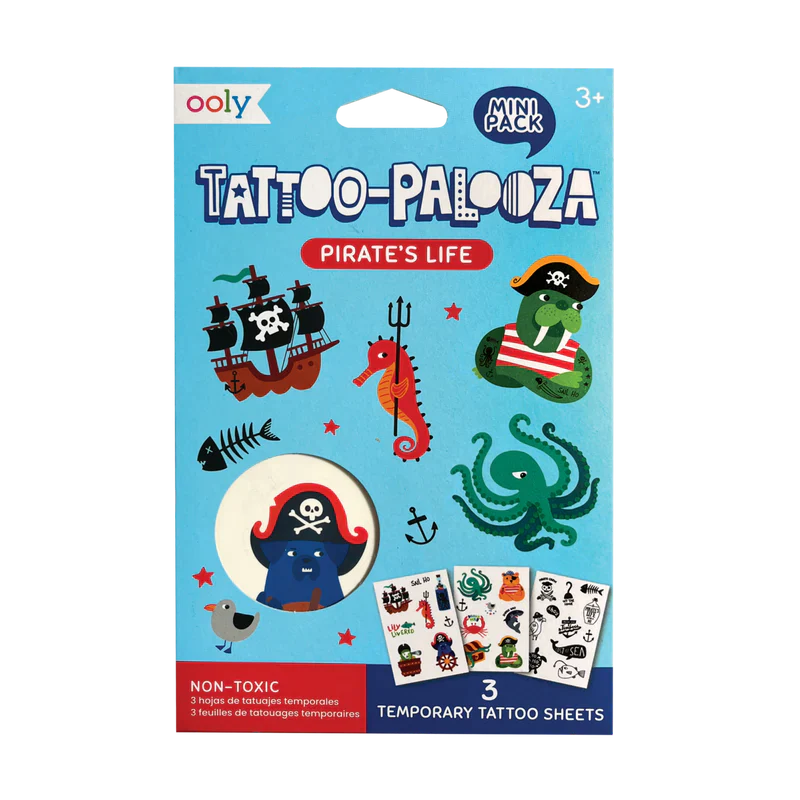 Mini Temporary Tattoos - Pirate's Life