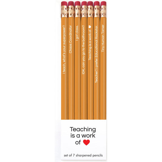 Pencil Set - Teaching is a Work of Heart